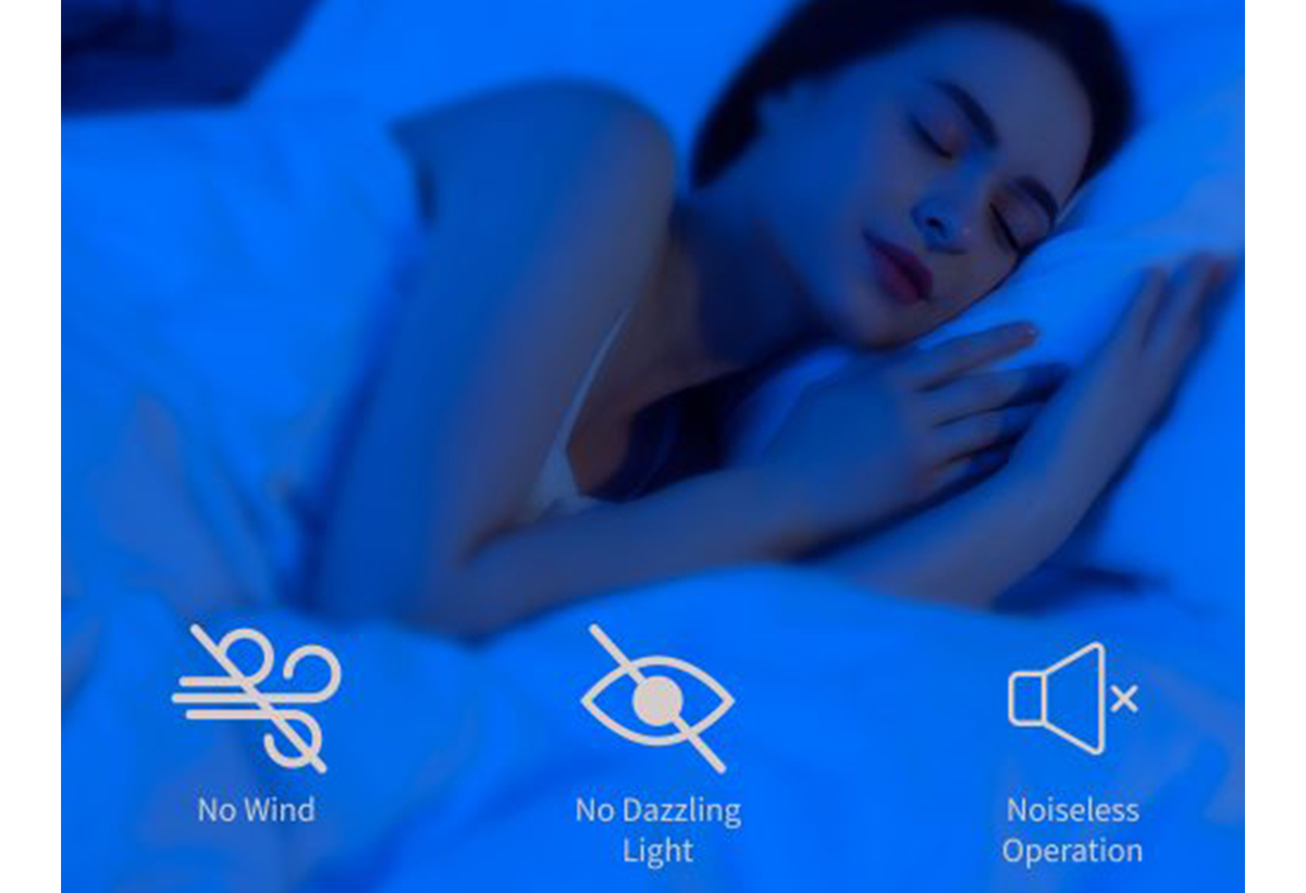 Απεικονίζεται ενας ανθρωπος να κοιμάται.